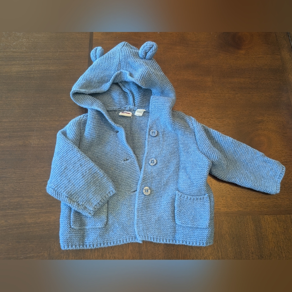 Adorable Blue Baby GAP Cardigan 6-12M